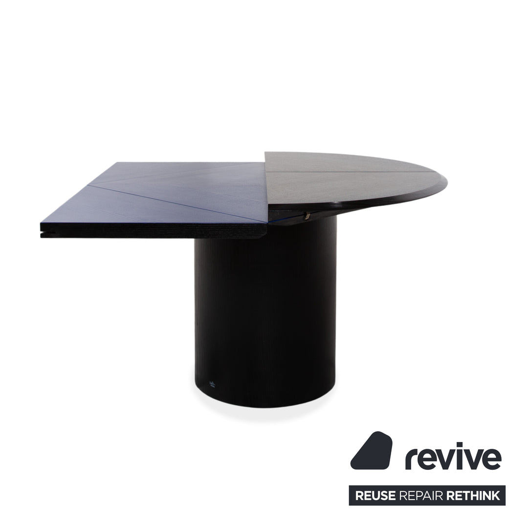 Rosenthal Quadrondo Holz Esstisch Schwarz Blau manuelle Funktion Esszimmer