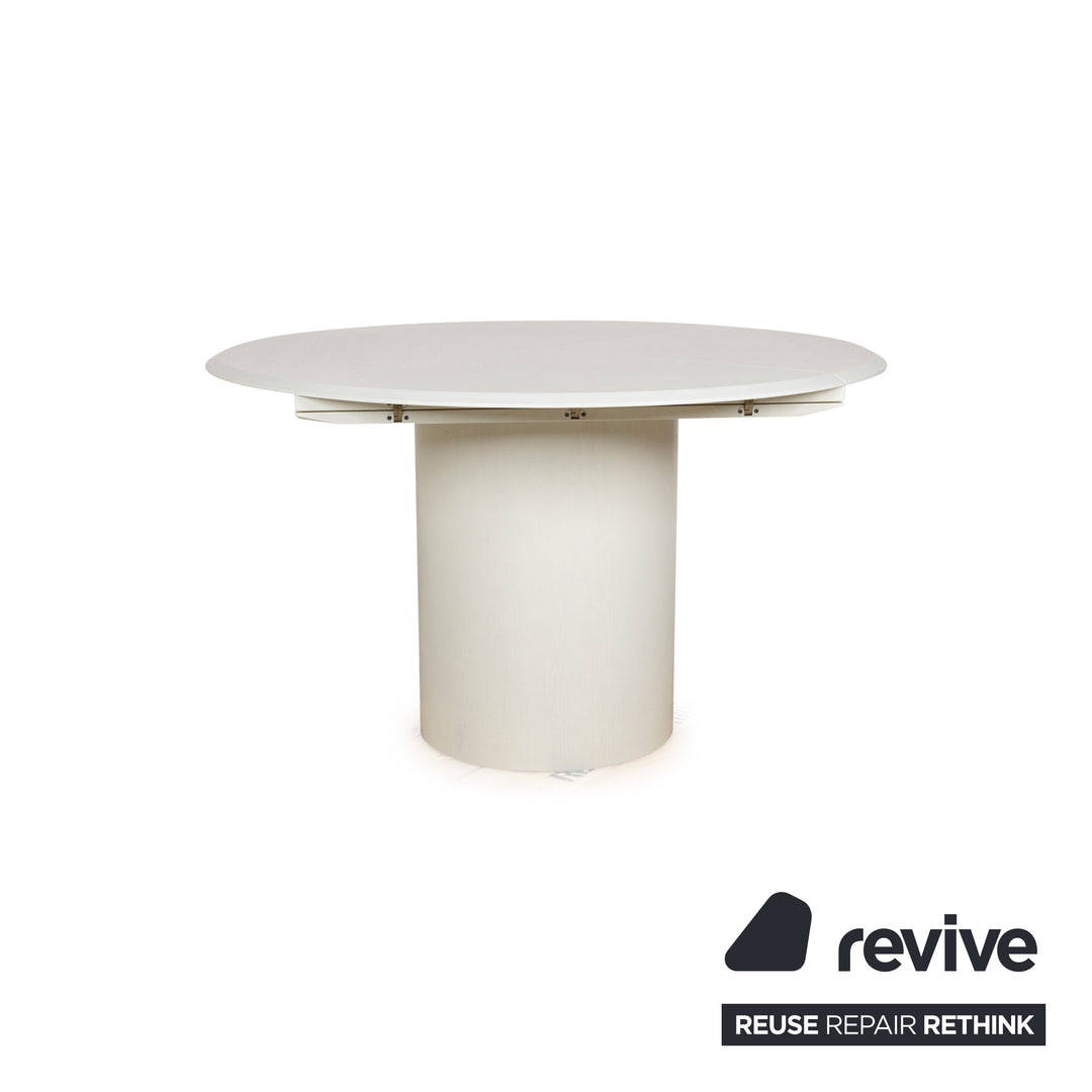 Rosenthal Quadrondo wooden dining table white extendable