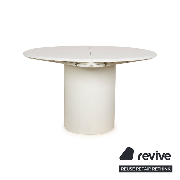 Rosenthal Quadrondo wooden dining table white extendable