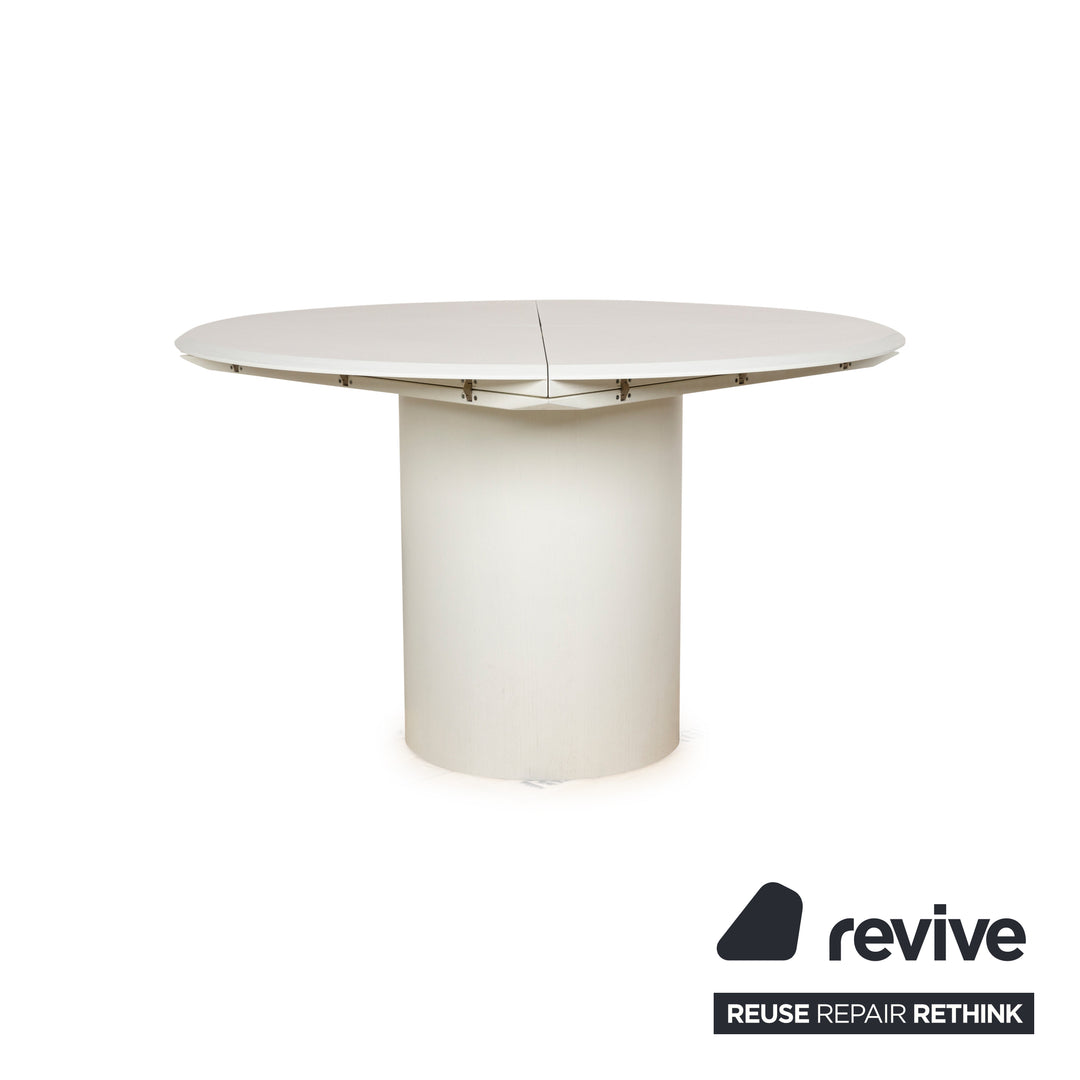 Rosenthal Quadrondo wooden dining table white extendable