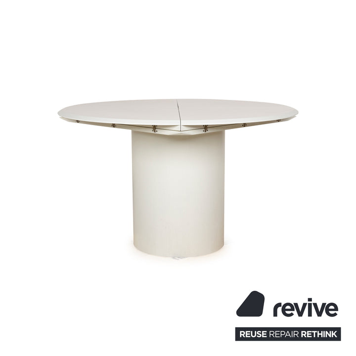 Rosenthal Quadrondo wooden dining table white extendable