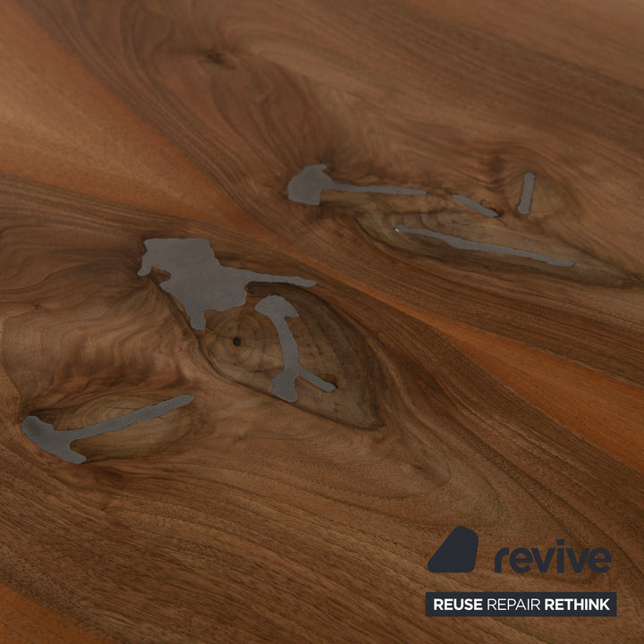 Rott Woodart Solid Wood Dining Table Brown Walnut 240 x 100 cm