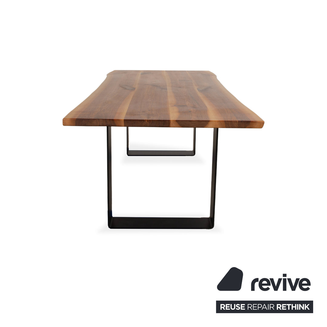 Rott Woodart Solid Wood Dining Table Brown Black 240 x 100 cm