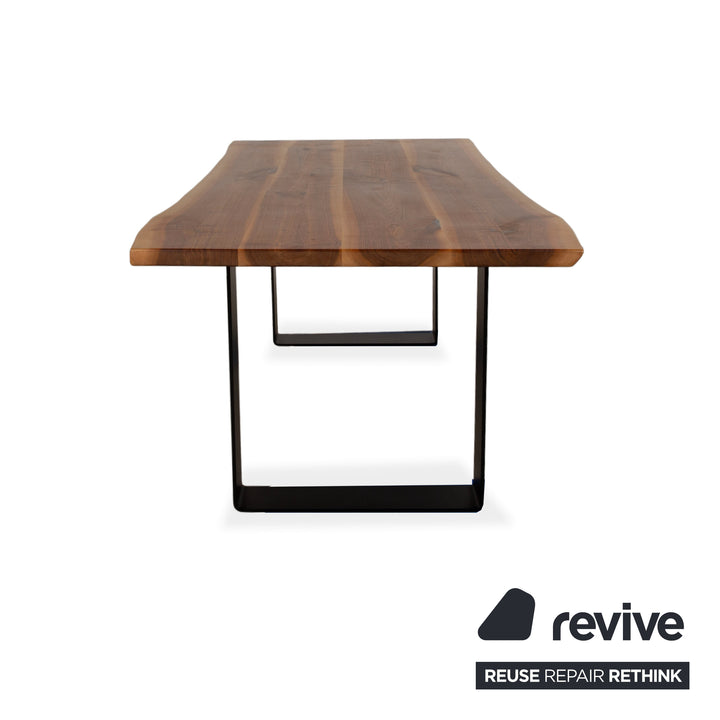 Rott Woodart Solid Wood Dining Table Brown Black 240 x 100 cm