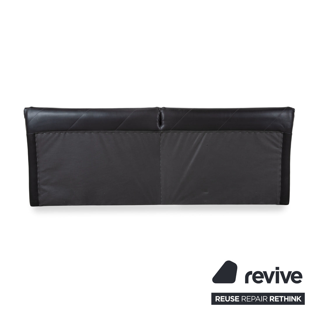 Ruf Bett Schwarz Kunstleder manuelle Funktion