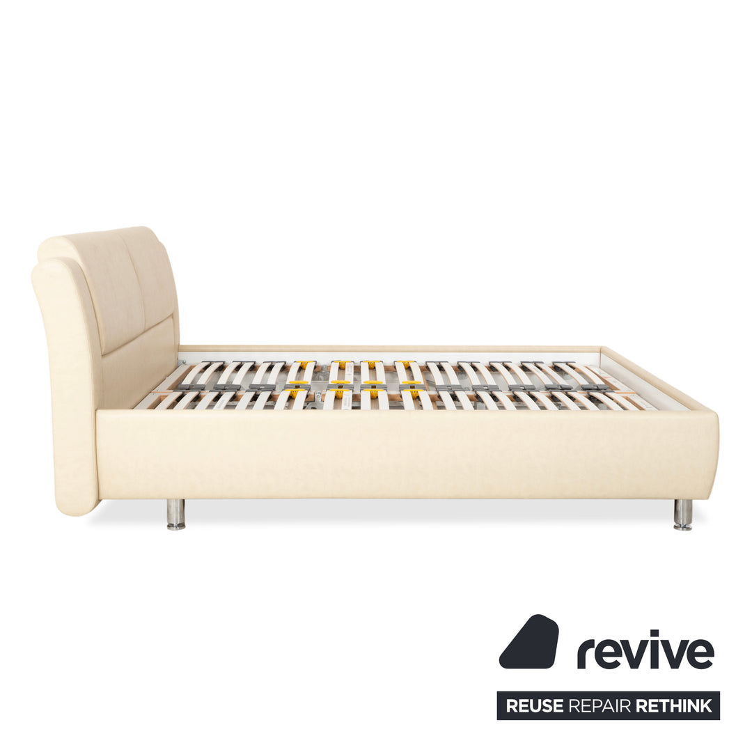 RUF loftline Kunstleder Bett Beige Creme 180 x 200 cm Bettkasten