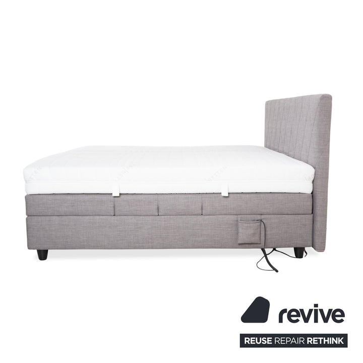 RUF Stoff Bett Grau Schlafzimmer Boxspringbett elektrische Funktion