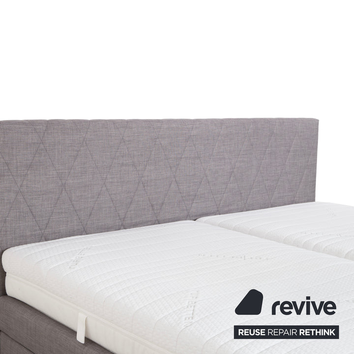 RUF Stoff Bett Grau Schlafzimmer Boxspringbett elektrische Funktion