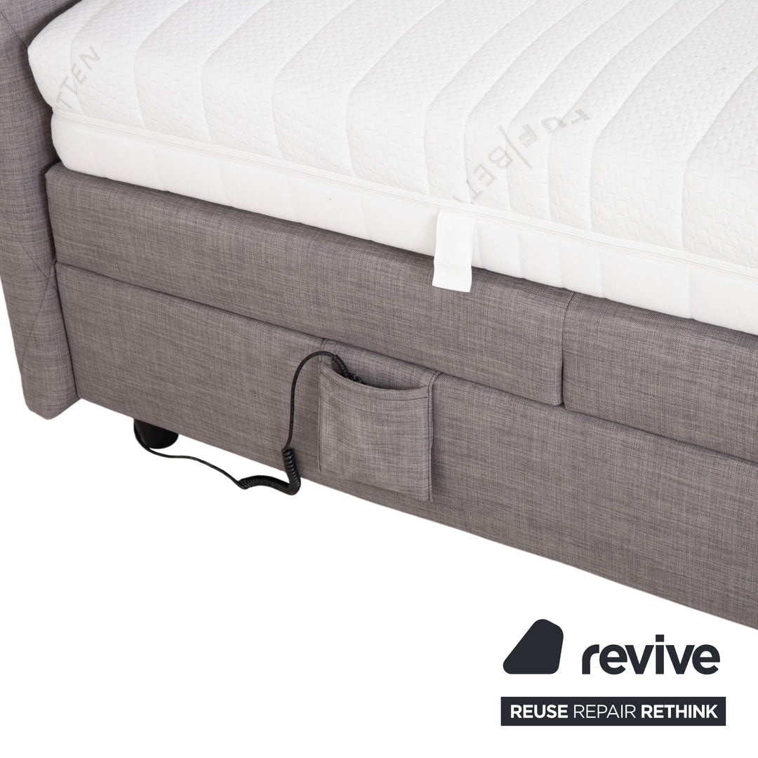 RUF Fabric Bed Grey Bedroom Box Spring Bed Electric Function