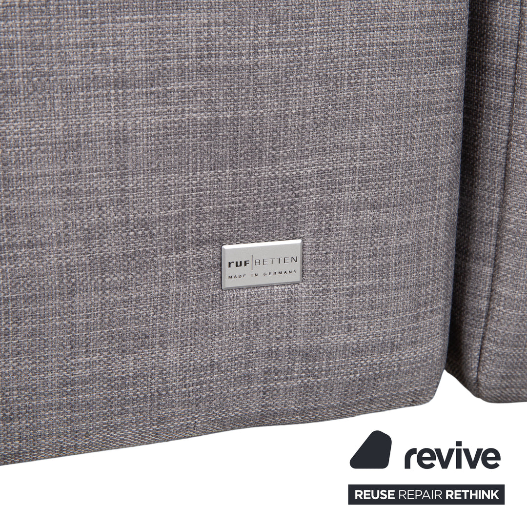 RUF Stoff Bett Grau Schlafzimmer Boxspringbett elektrische Funktion