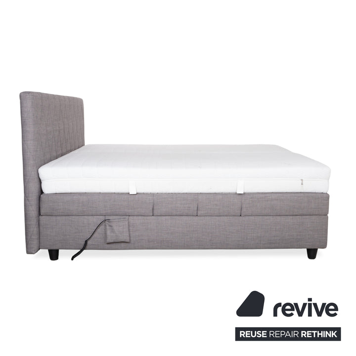 RUF Stoff Bett Grau Schlafzimmer Boxspringbett elektrische Funktion
