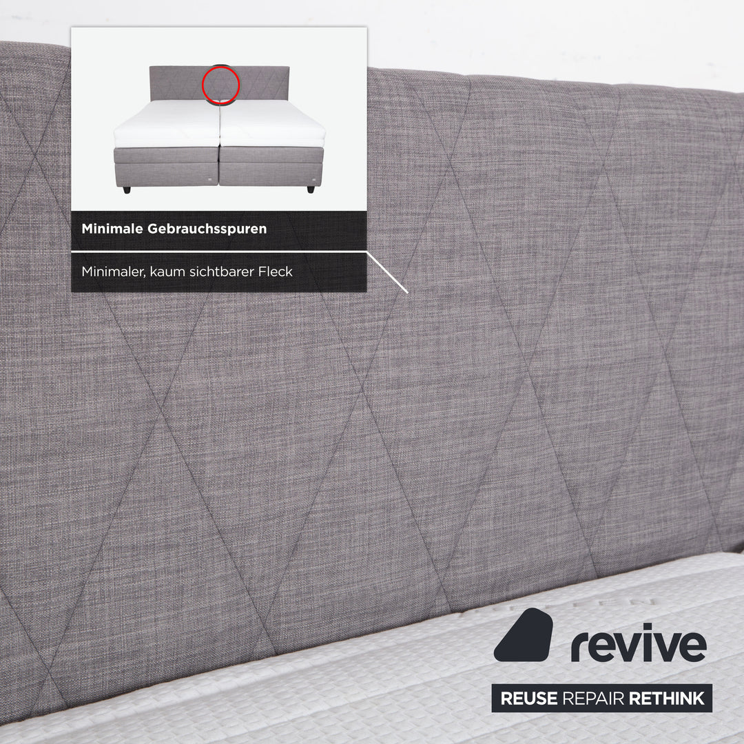 RUF Fabric Bed Grey Bedroom Box Spring Bed Electric Function