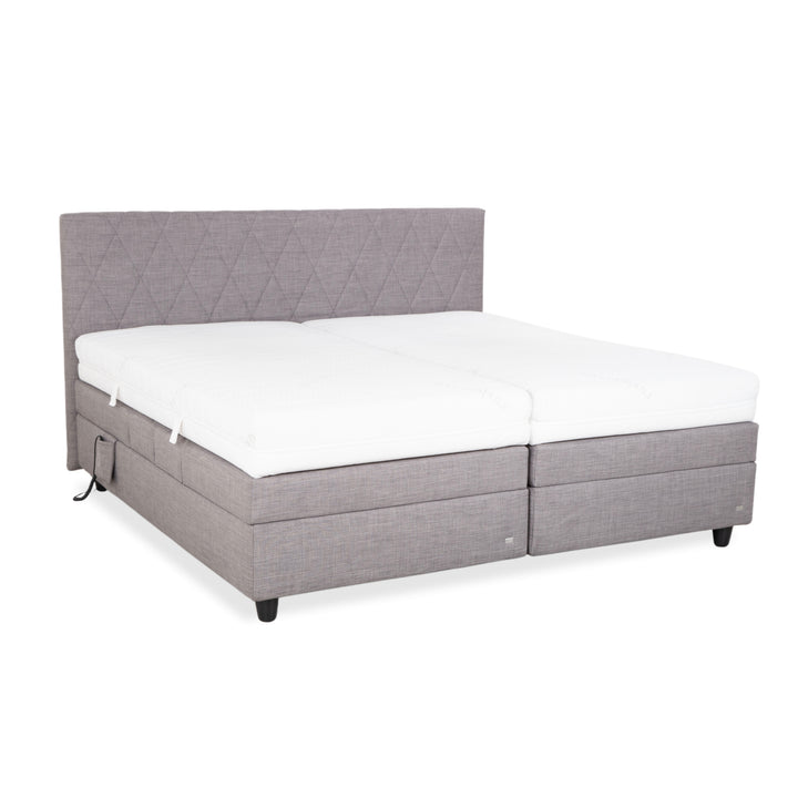 RUF Fabric Bed Grey Bedroom Box Spring Bed Electric Function