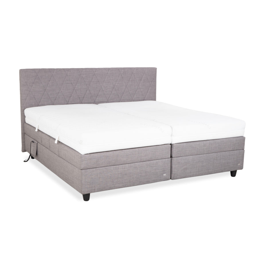 RUF Fabric Bed Grey Bedroom Box Spring Bed Electric Function