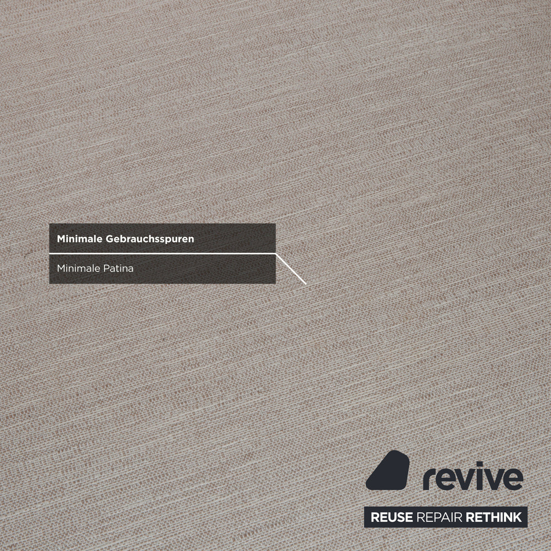 Sabe Italia fabric three-seater cream sofa couch