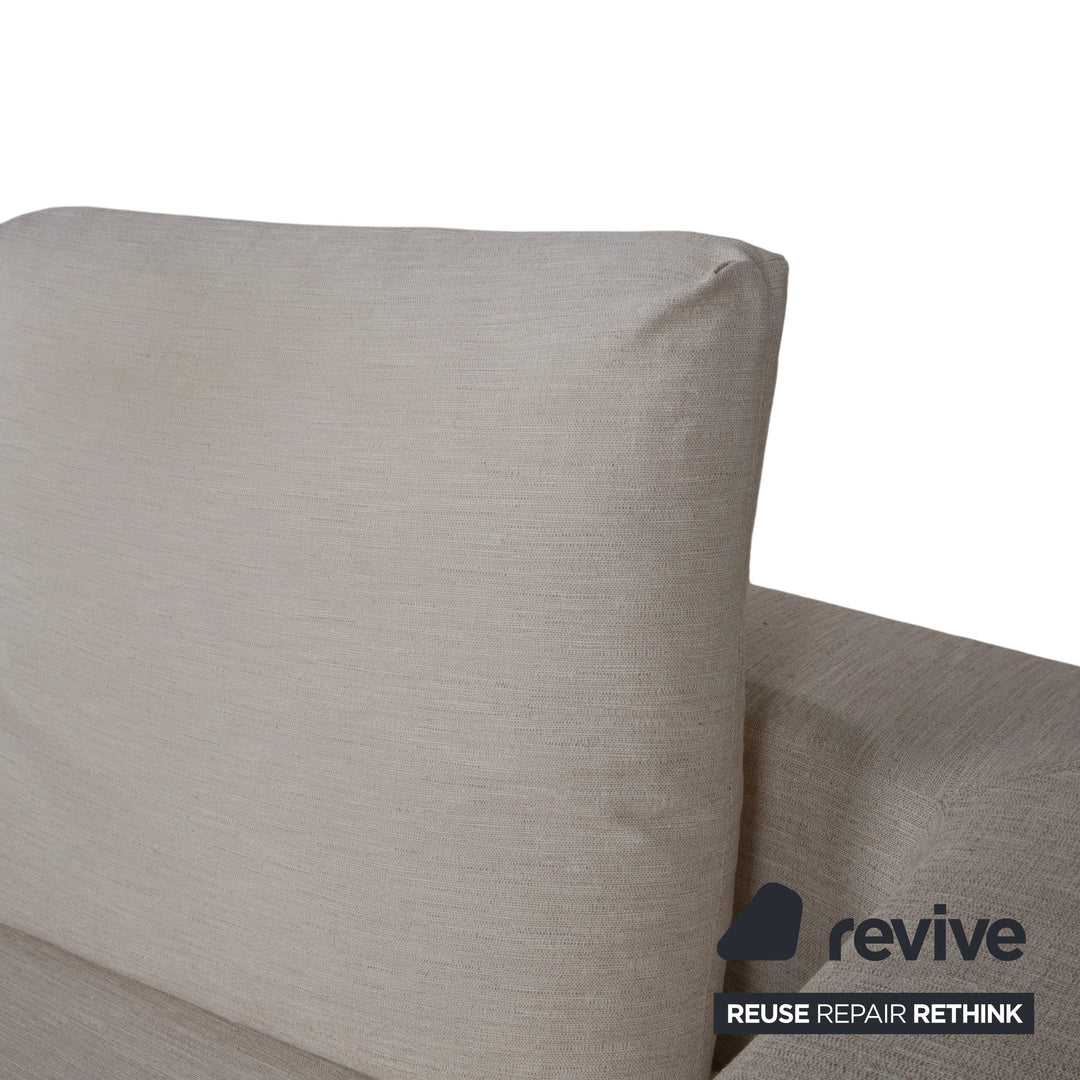 Sabe Italia Stoff Dreisitzer Creme Sofa Couch