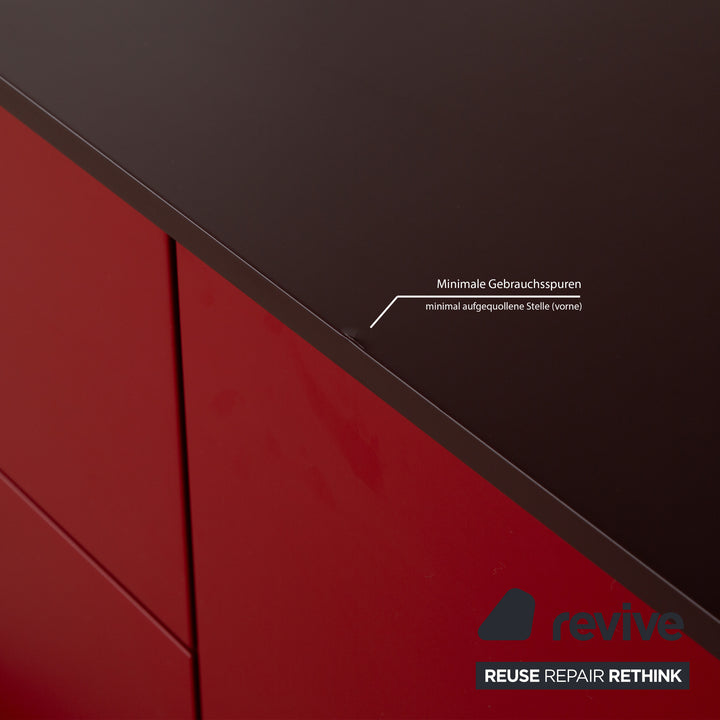 San Giacomo Wood Sideboard Red