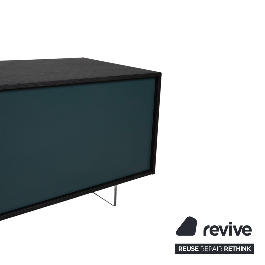 San Giacomo Lampo Holz Sideboard Schwarz Braun Petrol Grün Lowboard