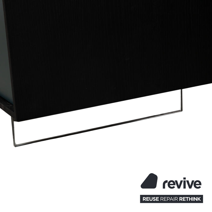 San Giacomo Lampo Holz Sideboard Schwarz Braun Petrol Grün Lowboard