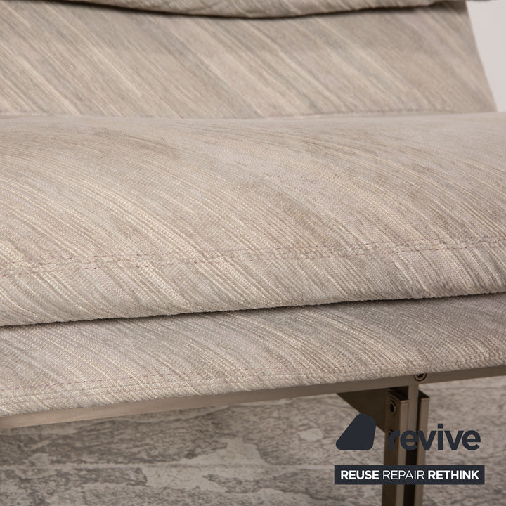 Saporiti Italia Wave fabric sofa set two seater gray function