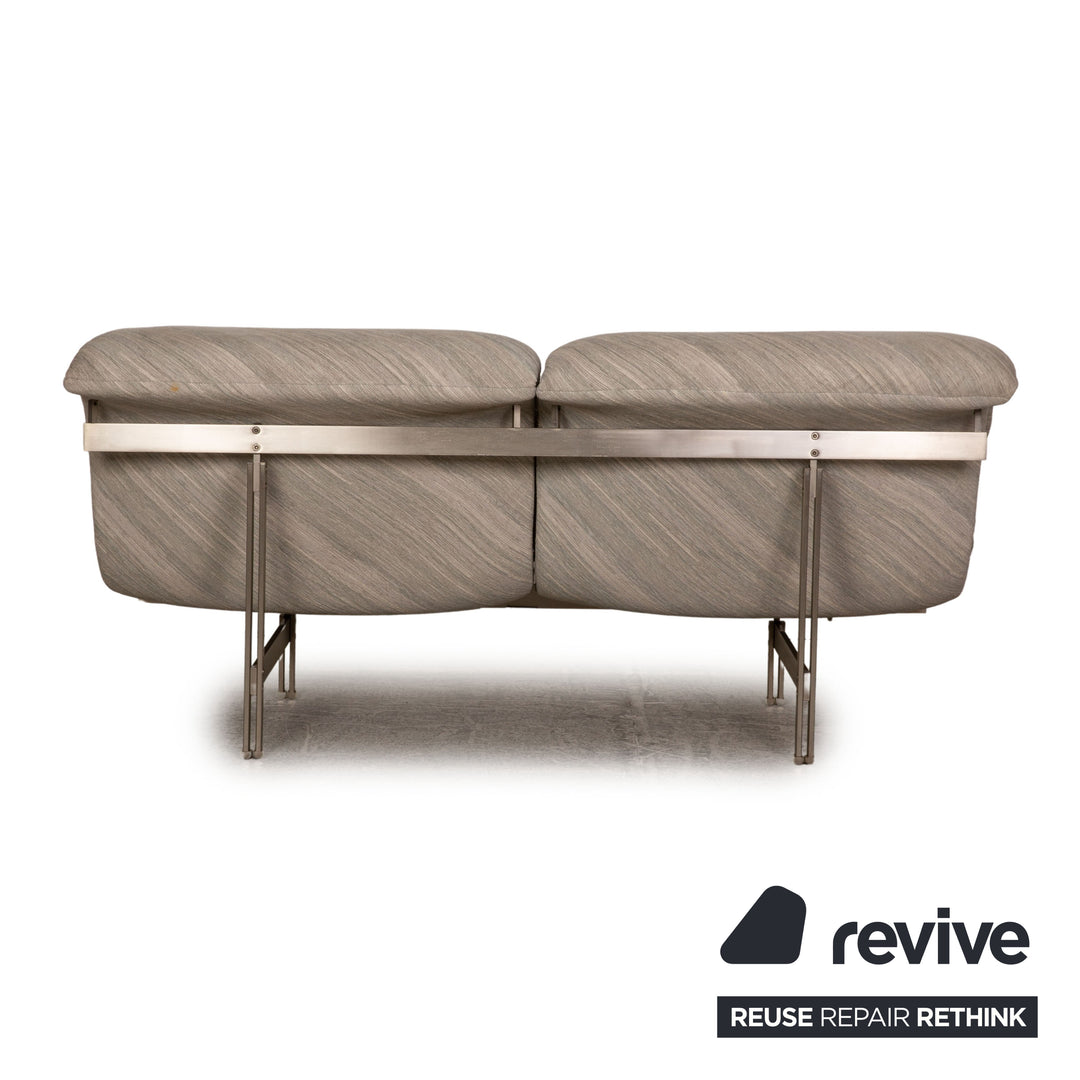 Saporiti Italia Wave fabric two-seater Gray Function