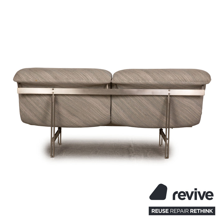 Saporiti Italia Wave fabric two-seater Gray Function