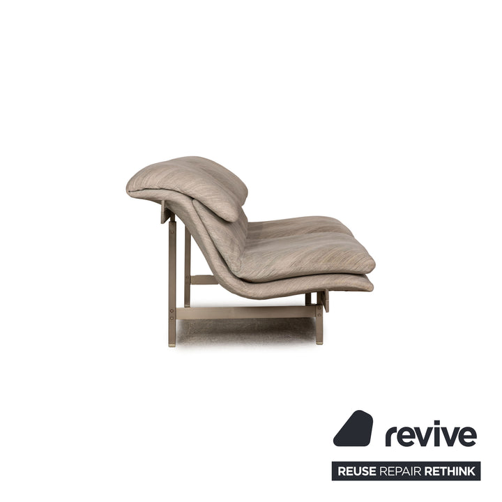 Saporiti Italia Wave fabric two-seater Gray Function