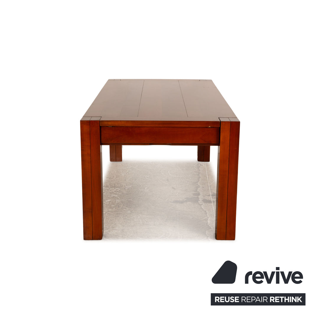 Table à manger en bois Scholtissek marron cerisier fonction extensible 200/320 x 77 x 95cm