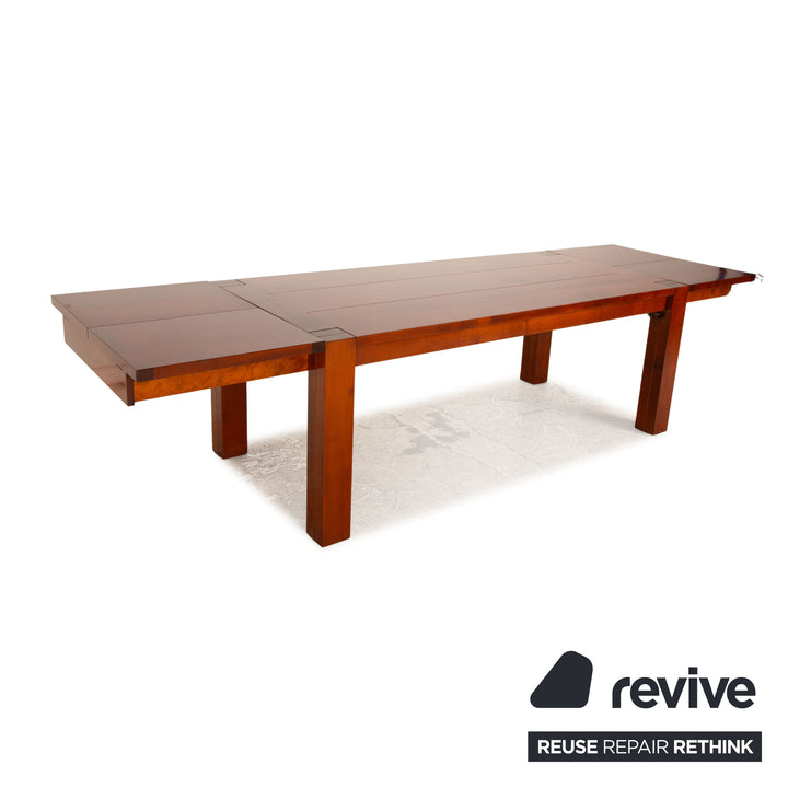 Scholtissek wooden dining table cherry brown extendable function 200/320 x 77 x 95cm