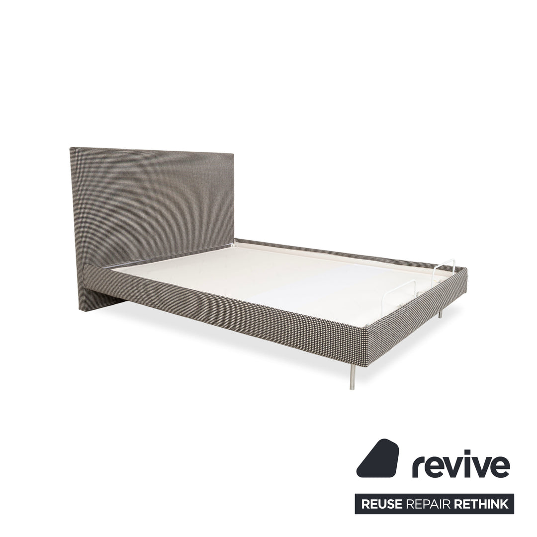 SCHRAMM Stoff Bett Grau elektrische Funktion Schlafzimmer