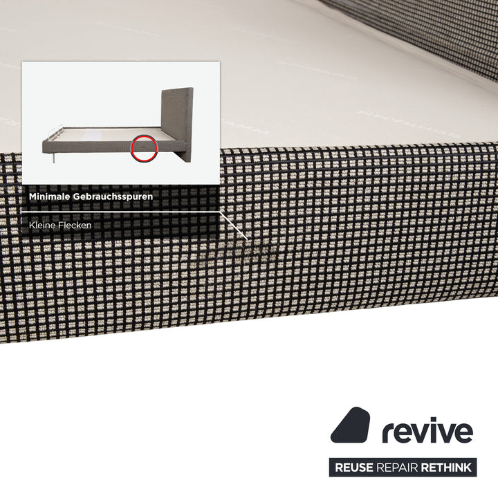 SCHRAMM Stoff Bett Grau elektrische Funktion Schlafzimmer