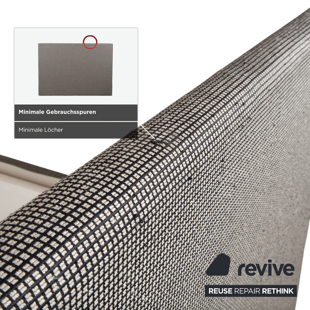 SCHRAMM Stoff Bett Grau elektrische Funktion Schlafzimmer