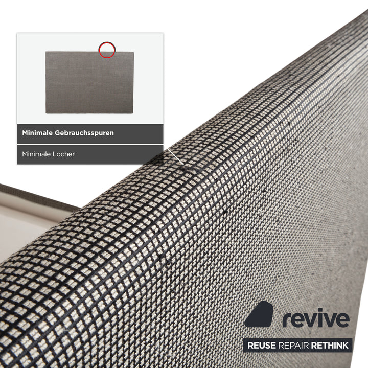 SCHRAMM Stoff Bett Grau elektrische Funktion Schlafzimmer