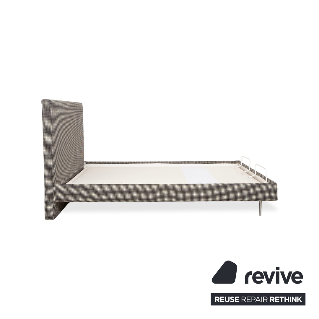 SCHRAMM Stoff Bett Grau elektrische Funktion Schlafzimmer