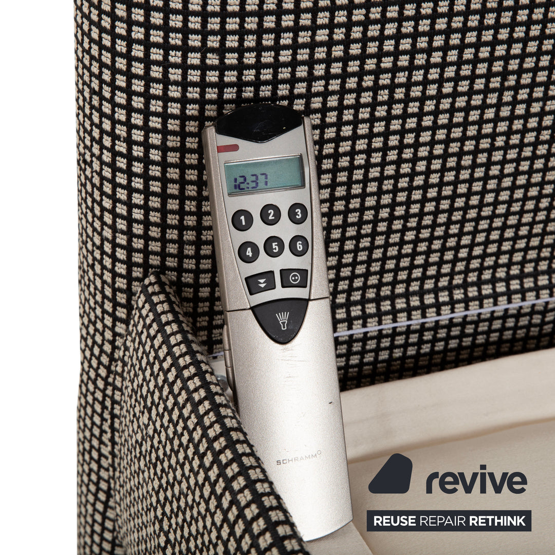 SCHRAMM Stoff Bett Grau elektrische Funktion Schlafzimmer