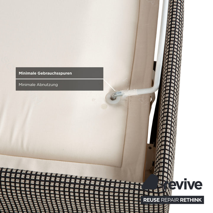 SCHRAMM Stoff Bett Grau elektrische Funktion Schlafzimmer