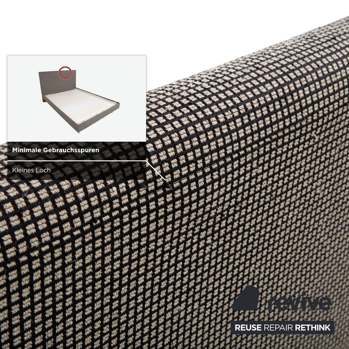 SCHRAMM Stoff Bett Grau elektrische Funktion Schlafzimmer