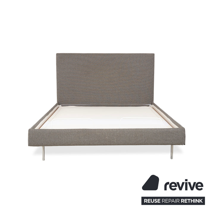 SCHRAMM Stoff Bett Grau elektrische Funktion Schlafzimmer