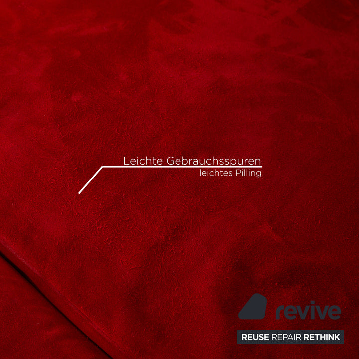 SEDDA Vista fabric sofa set red corner sofa stool manual function