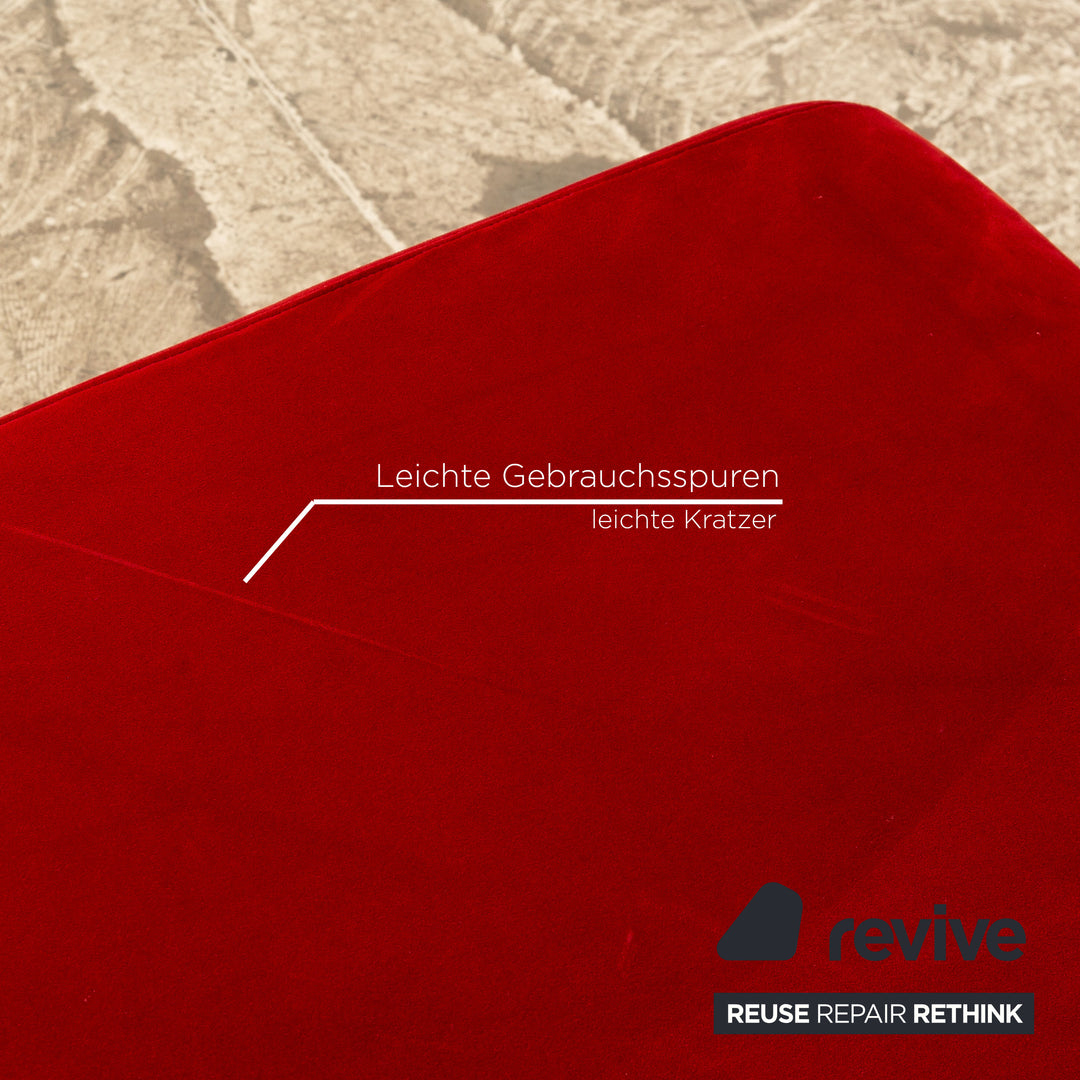 SEDDA Vista fabric sofa set red corner sofa stool manual function