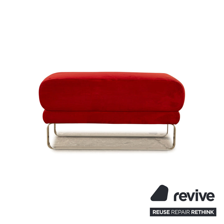SEDDA Vista fabric sofa set red corner sofa stool manual function