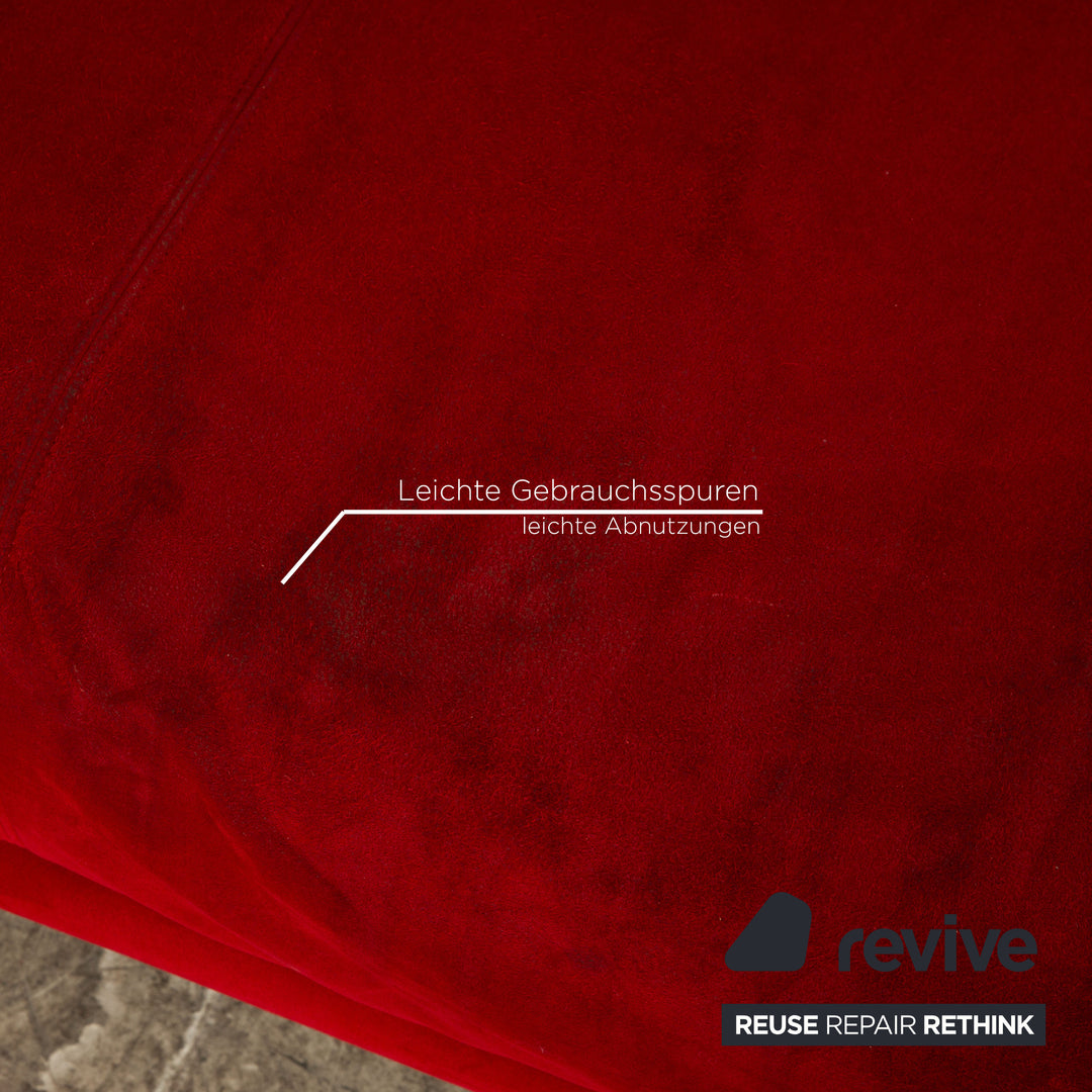 SEDDA Vista fabric sofa set red corner sofa stool manual function