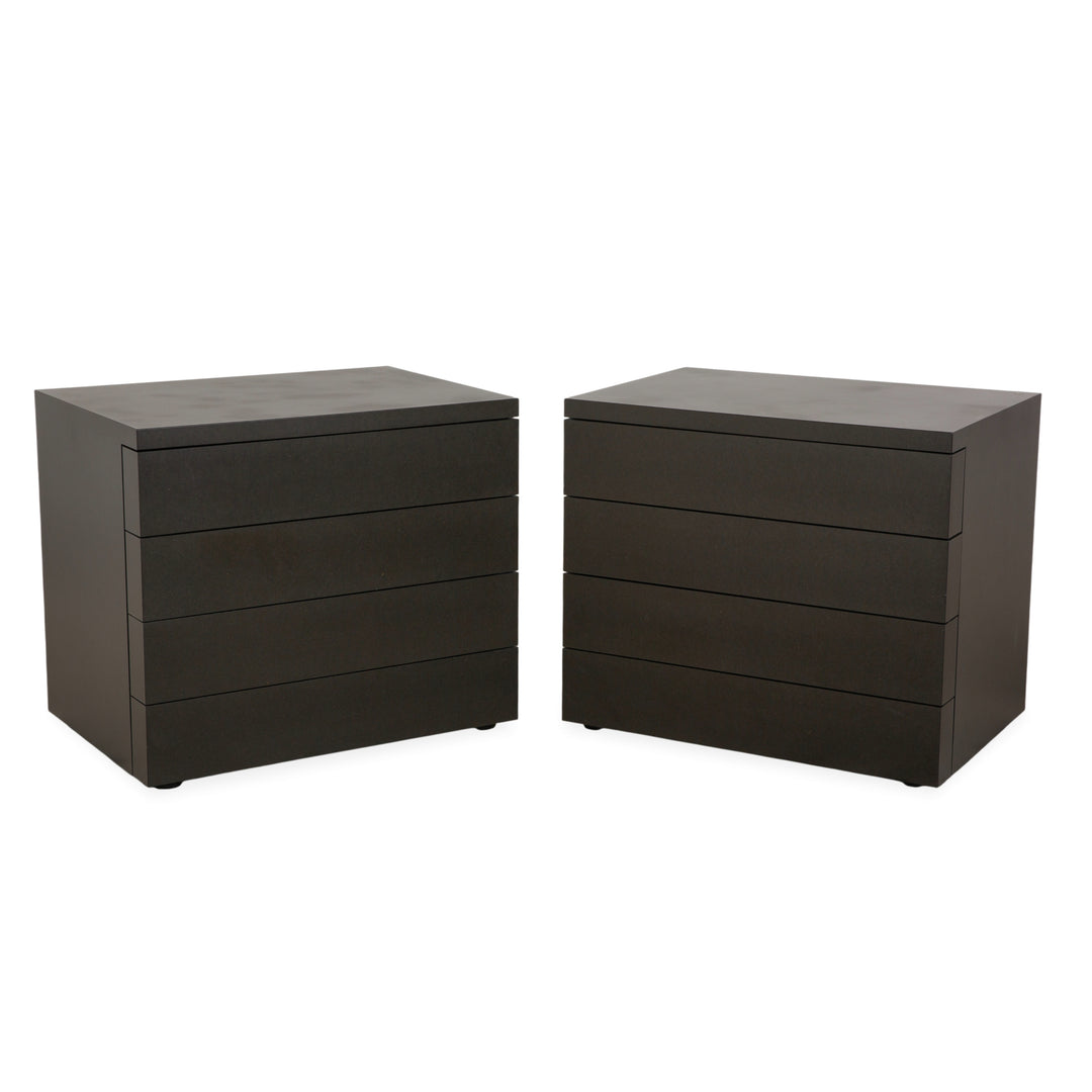 Wilkhahn wooden sideboard set, black anthracite, chest of drawers