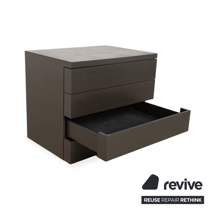 Set Wilkhahn Holz Sideboard Schwarz Anthrazit Kommode