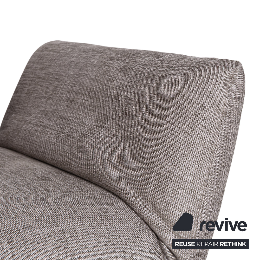 Signet Messina Stoff Zweisitzer Grau manuelle Funktion Sofa Couch Schlaffunktion