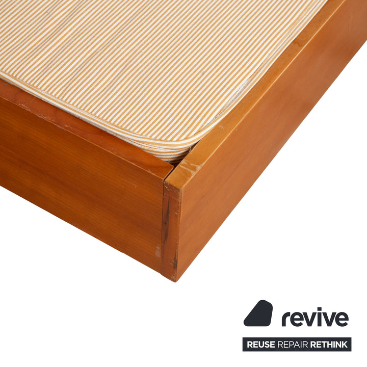 Lit à sommier Simmons 180x200cm Beige Gris Marron Tête de lit Cadre en bois