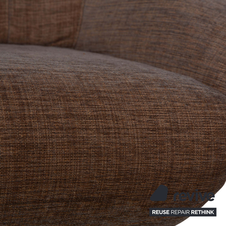 Sitting Vision MV 248 Fabric Armchair Beige Brown incl. Stool Rocking Function