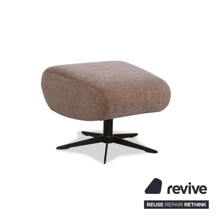 Sitting Vision MV 248 Fabric Armchair Beige Brown incl. Stool Rocking Function