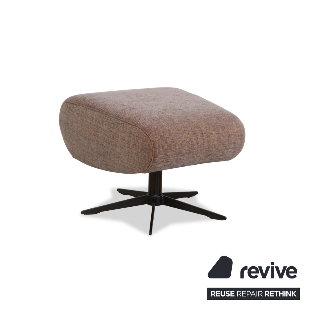 Sitting Vision MV 248 Fabric Armchair Beige Brown incl. Stool Rocking Function