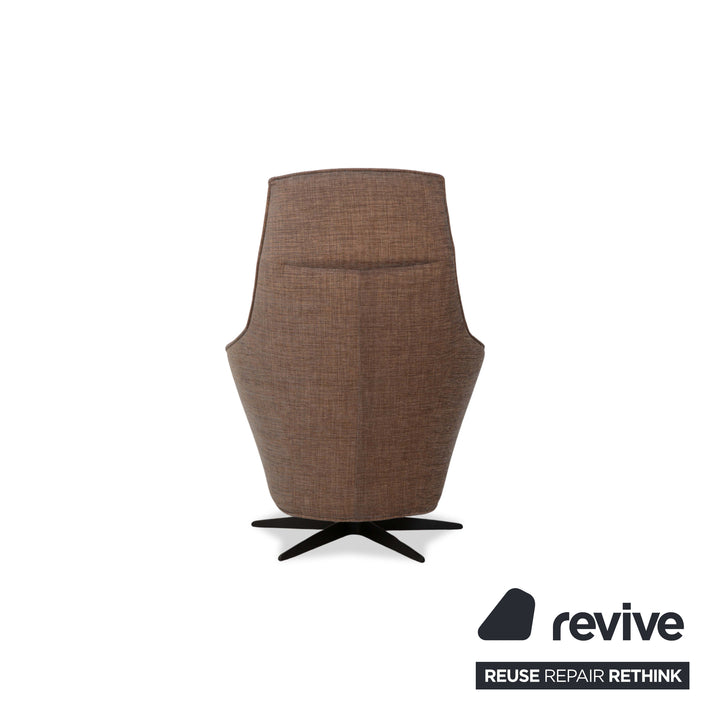 Sitting Vision MV 248 Fabric Armchair Beige Brown incl. Stool Rocking Function